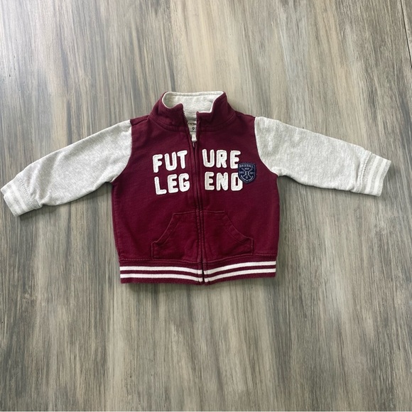 Future Legend Baseball Zip Up with Front Pockets by Carter’s Size 9 months - Picture 1 of 8